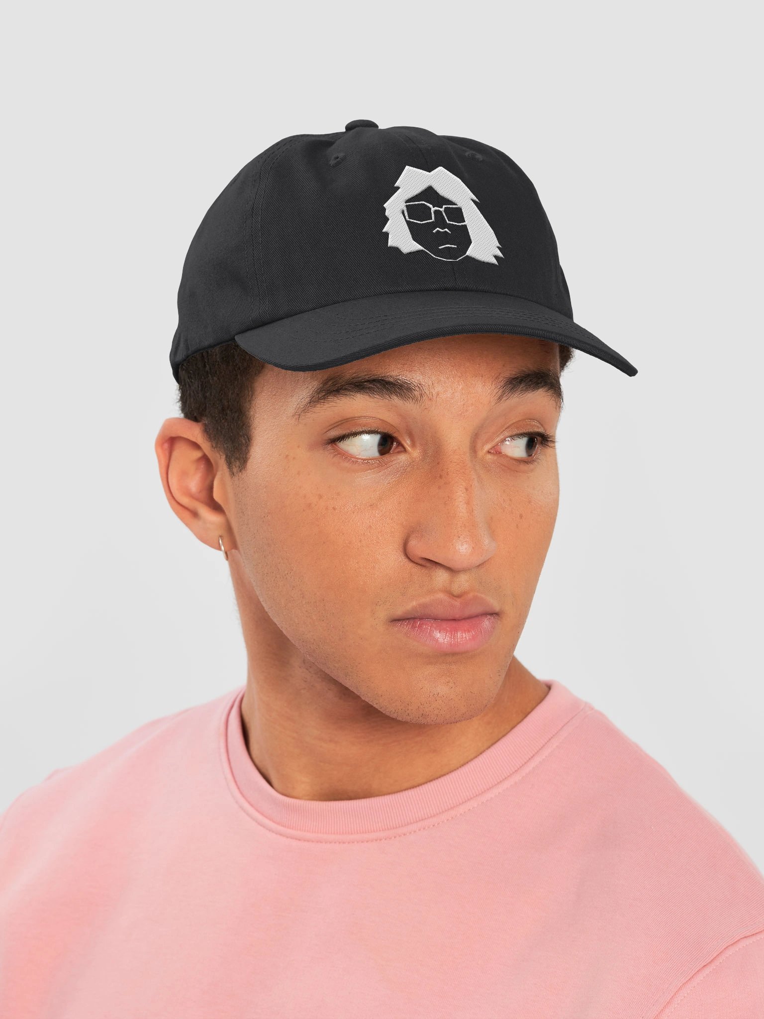 Luv4Loop Head - Cap (White-on-Black) product image (6)