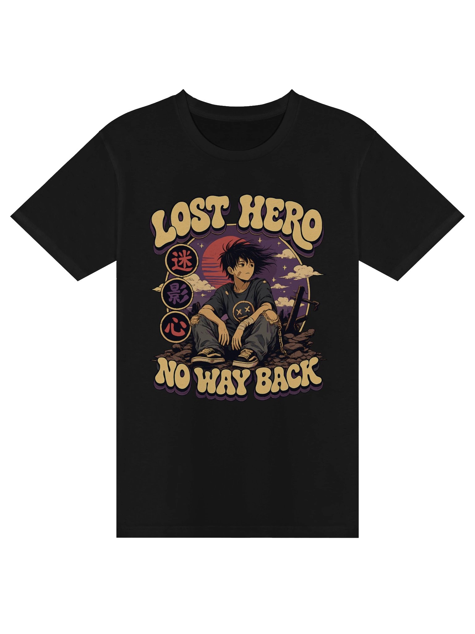 LOST HERO — No Way Back Anime AS Colour Tee product image (1)