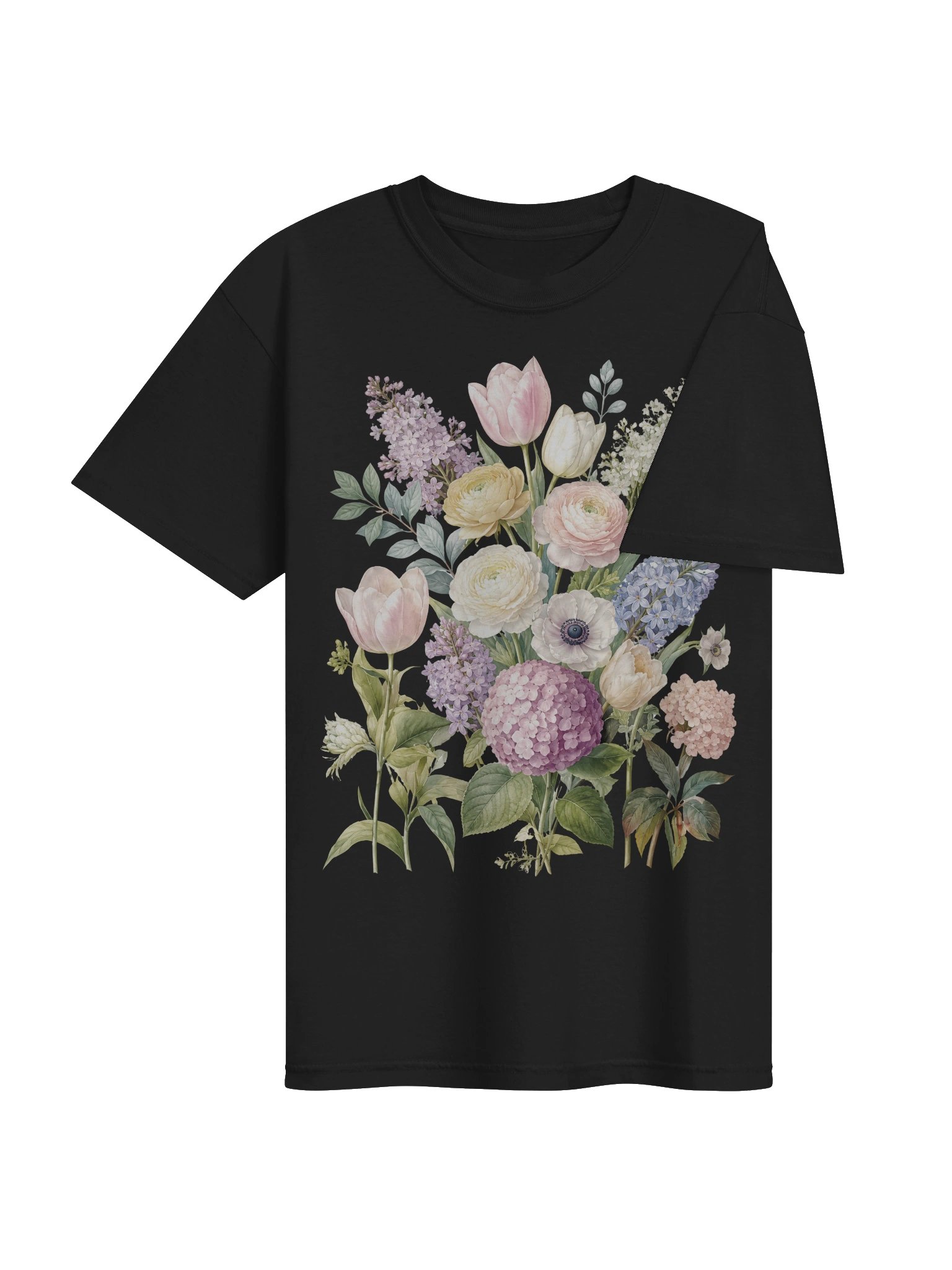 Flower Bouquet Shirt, Floral Shirt for Women, Comfort Colors Unisex T-Shirt, Spring Garden Graphic Tee product image (19)