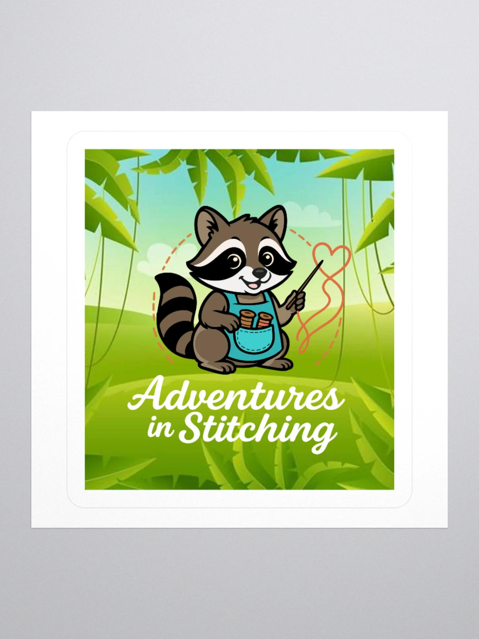 Adventures in Stitching Logo Stickers