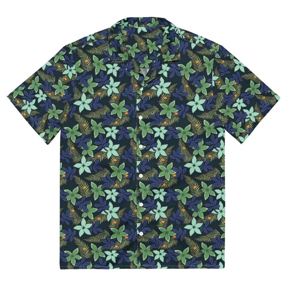 Midnight Tropical Floral Hawaiian Shirt product image (2)