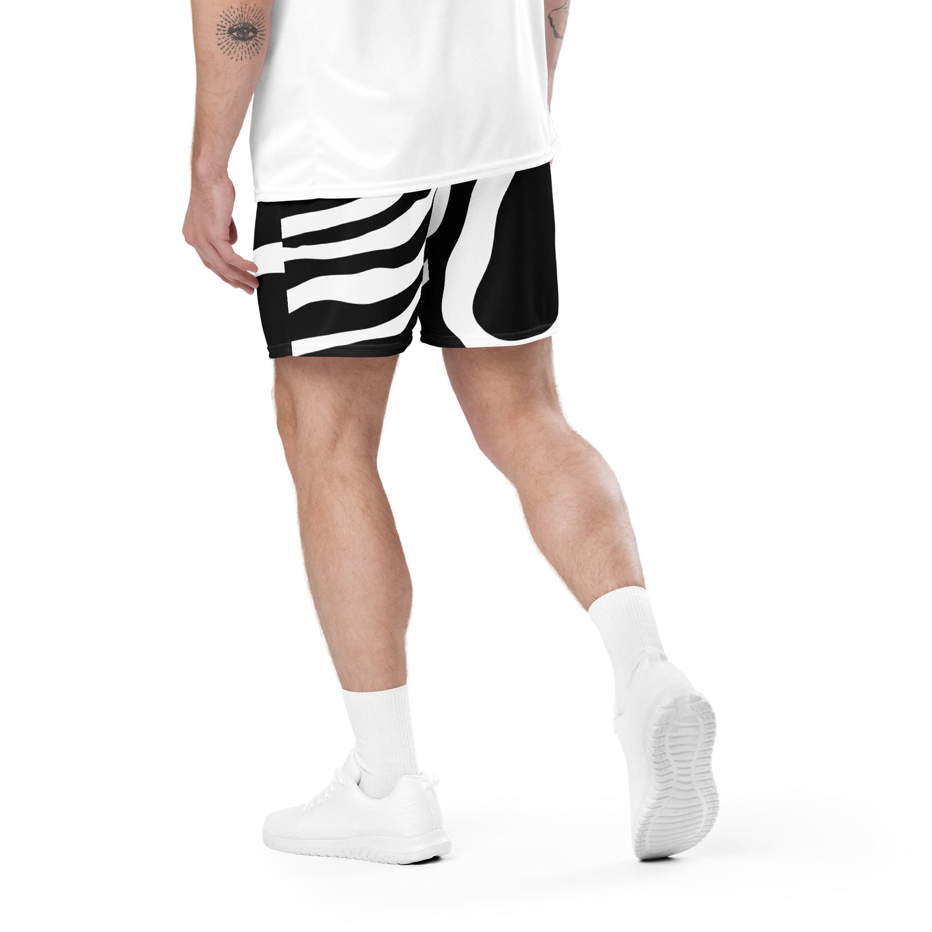 Zebra Mode Standard Mens Athletic Shorts product image (3)
