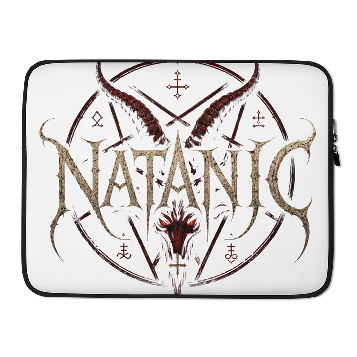 Natanic Pentagram Goat-Skull Laptop Sleeve product image (2)