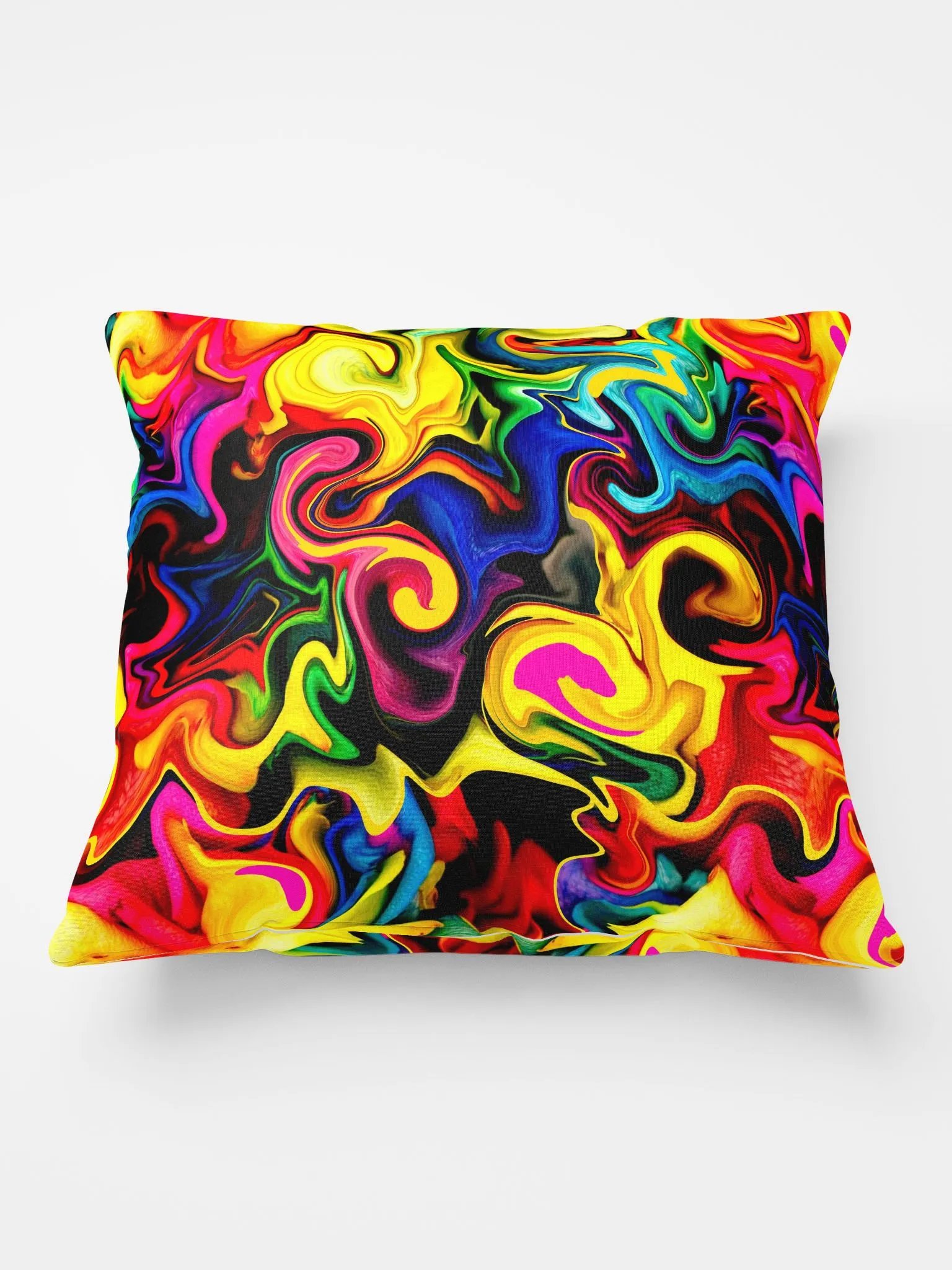 Colorful Rainbow Throw Pillows – Vibrant Patterned Decorative Cushion for Home Décor Accents product image (5)