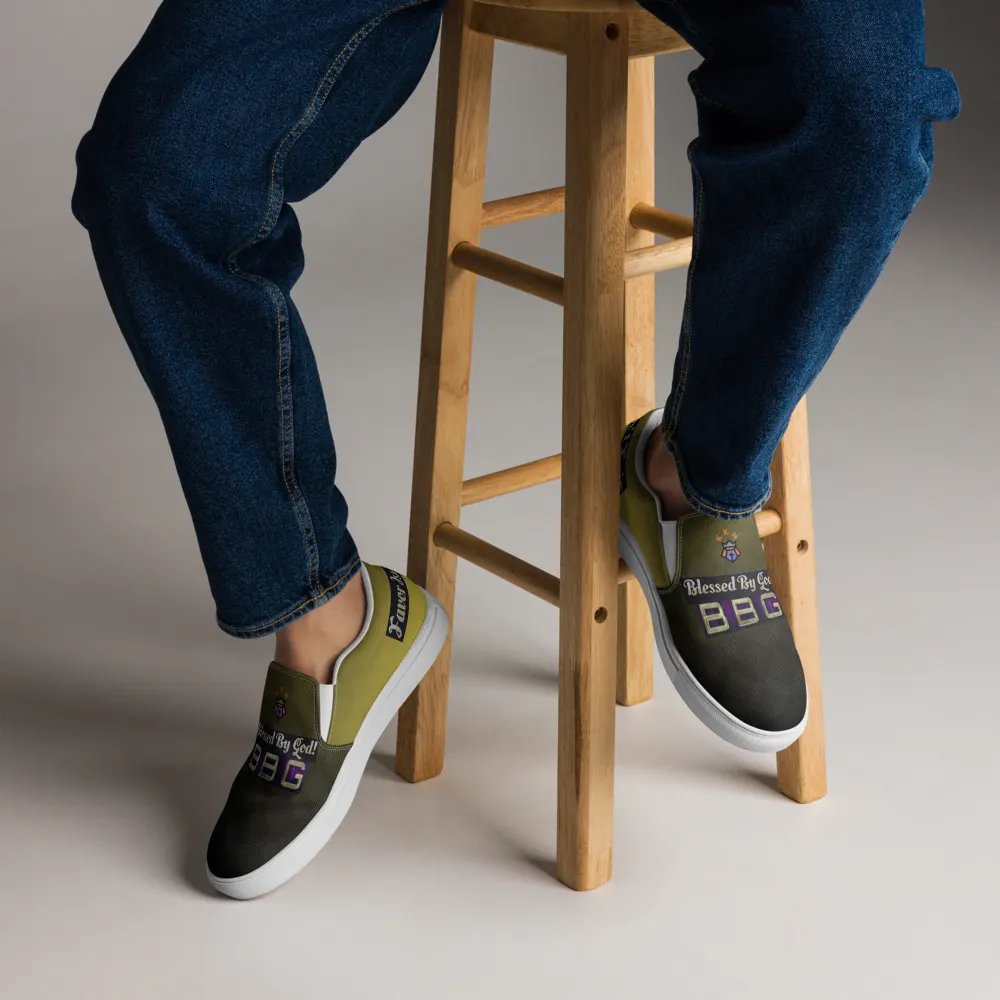 BBG Goldish Gradient Men's Slip Ons product image (7)