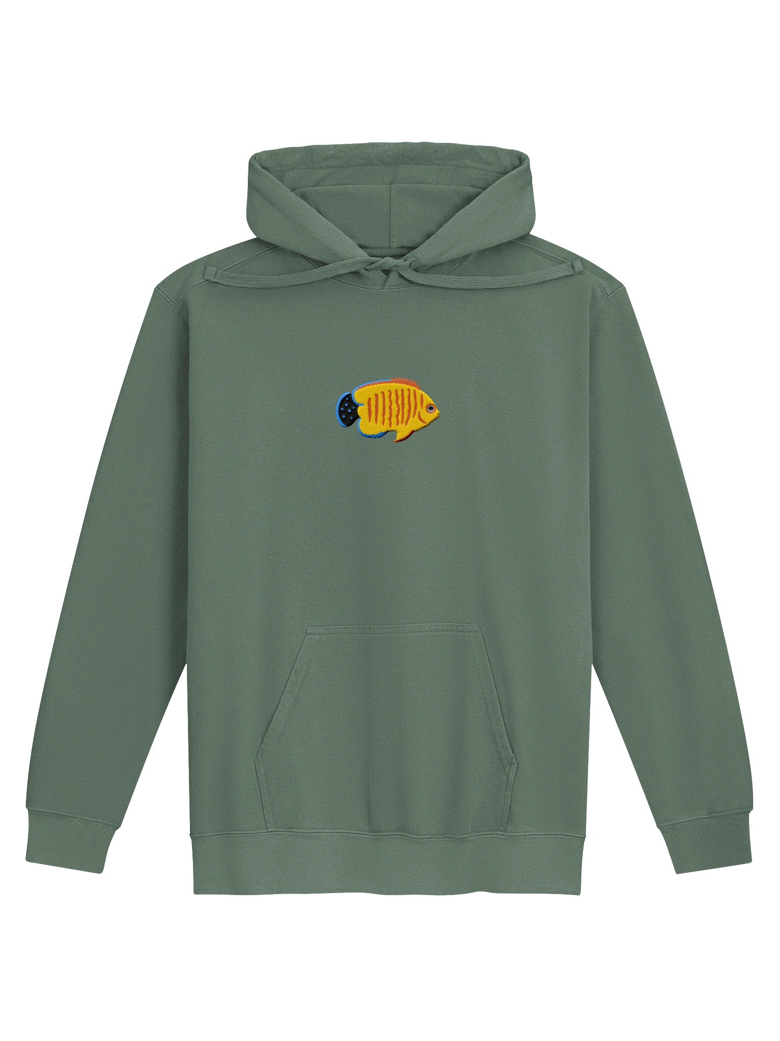 Hybrid Eibli Angelfish Embroidered Premium Hoodie | Saltwater Reef Aquarium Fish & Marine Life Apparel product image (4)