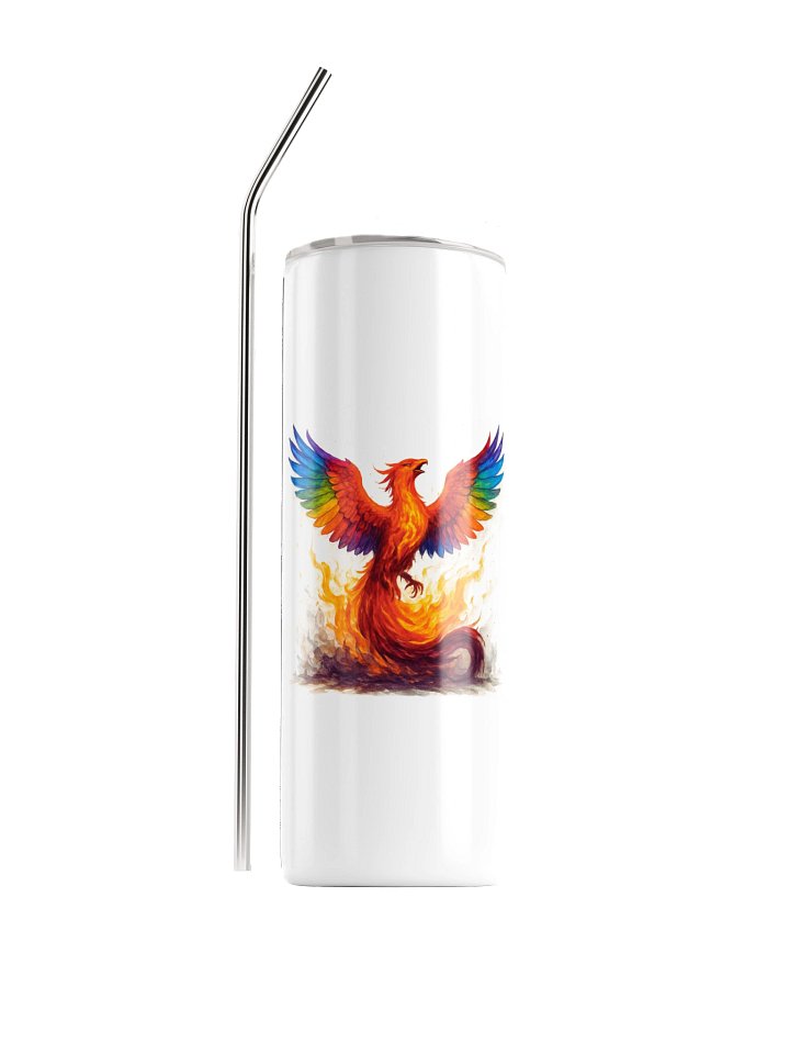 Vaso de acero inoxidable El fénix renace de sus cenizas con magia. product image (1)