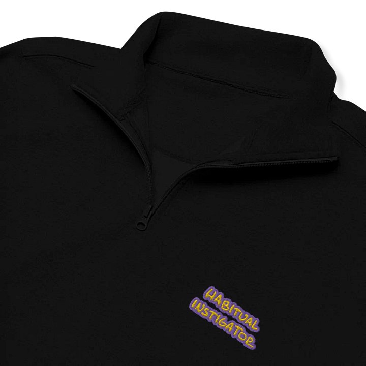 HABITUAL INSTIGATOR (tulip design) embroidered quarter zip product image (1)