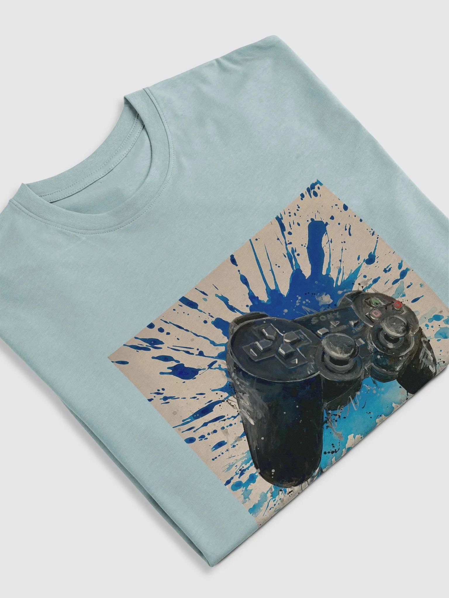 The PlayStation 2 | PS2 Controller Splatter Paint Tee product image (5)