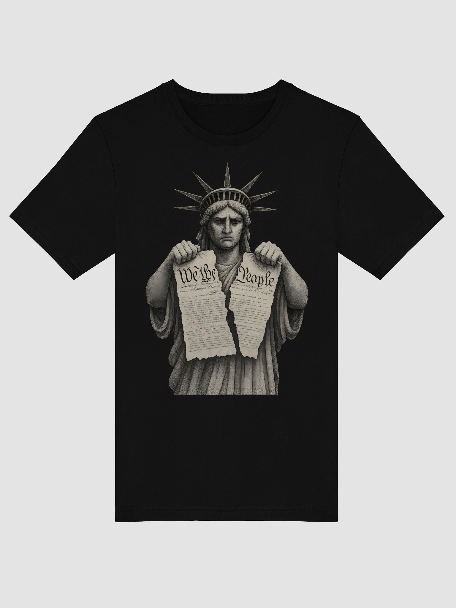 Statue of Liberty Tearing Constitution T-shirt product image (5)