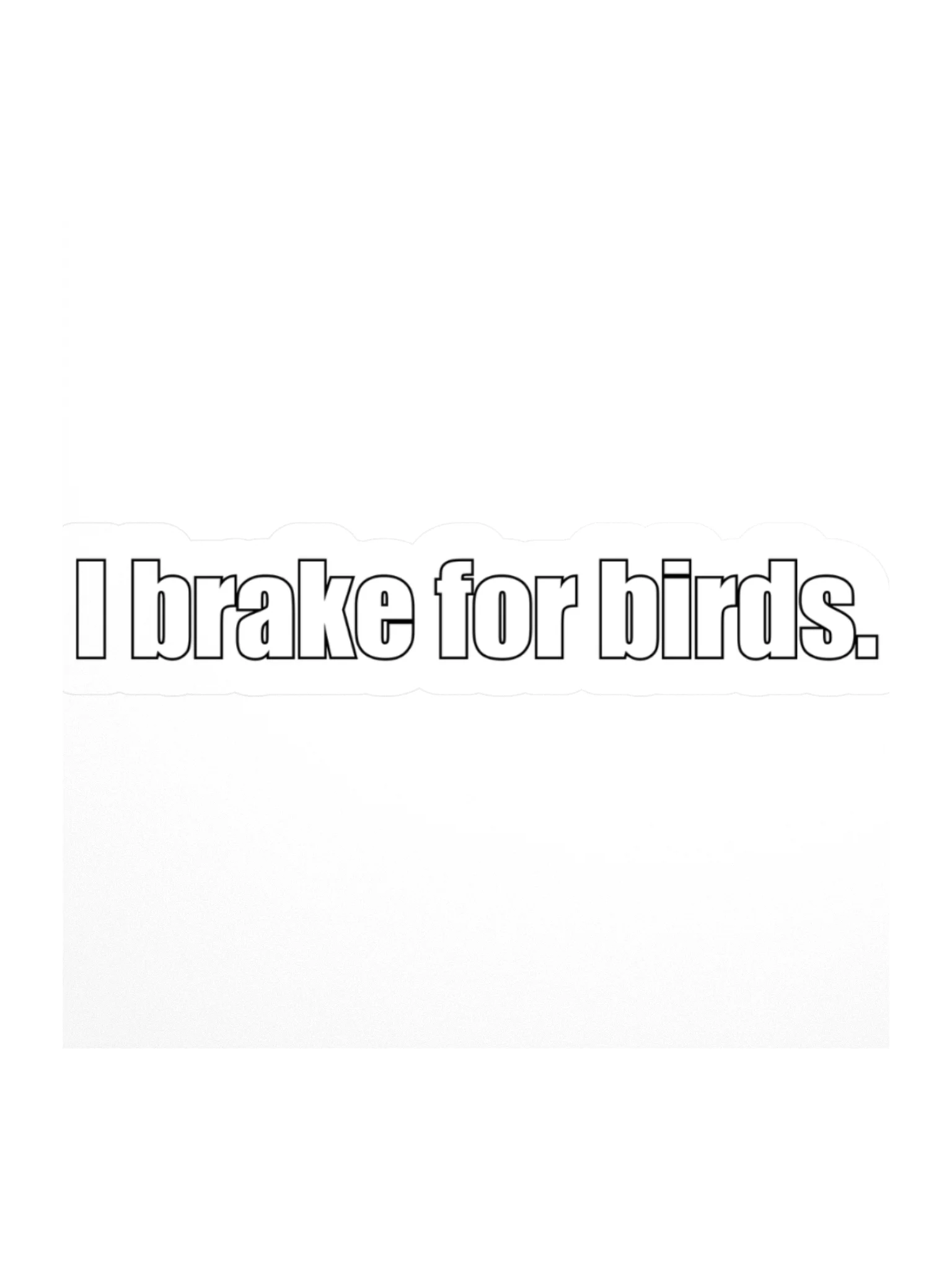 I brake for birds sticker product image (1)