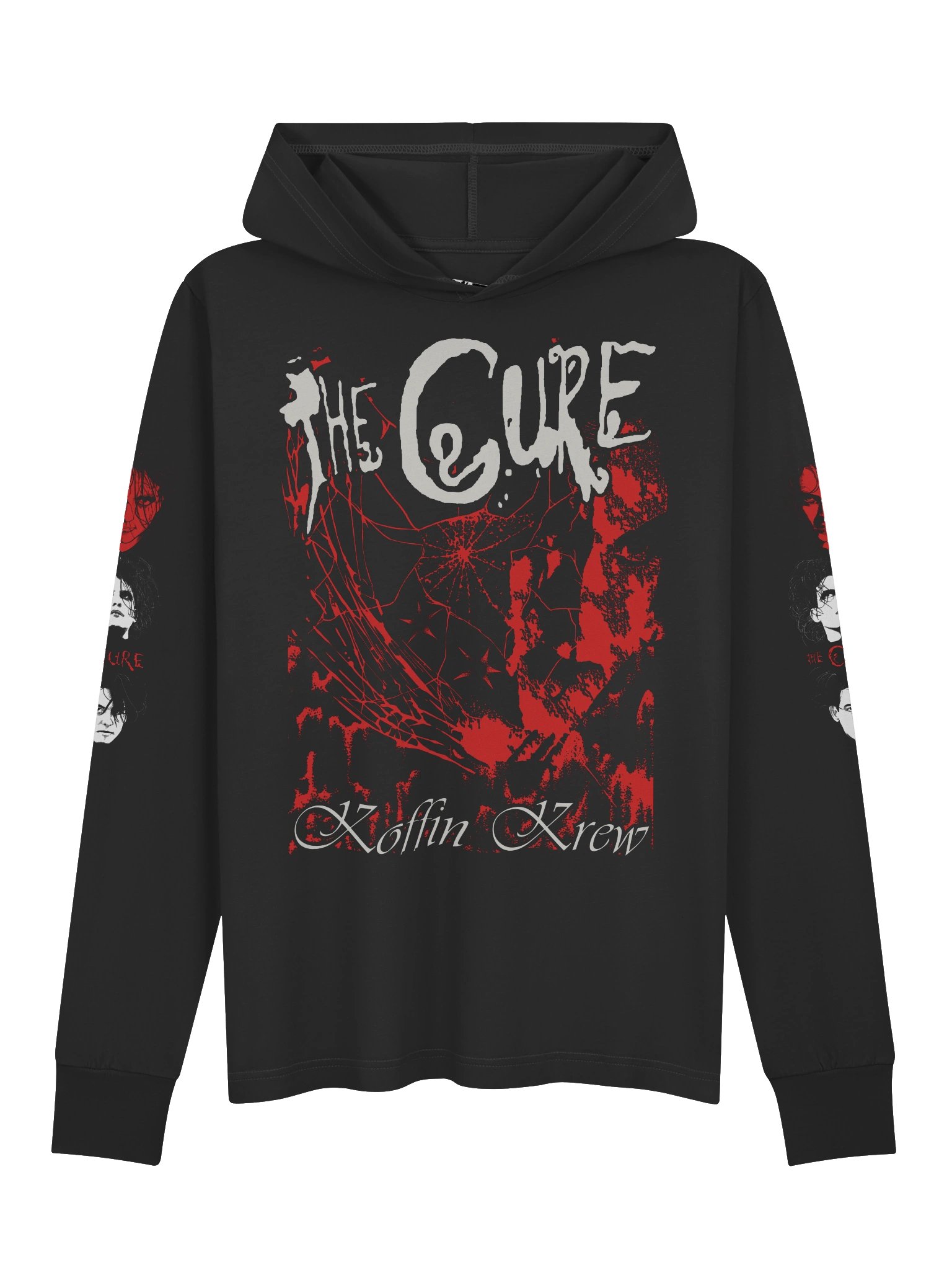 The Cure Retro Hooded Long Sleeve Tee product image (1)