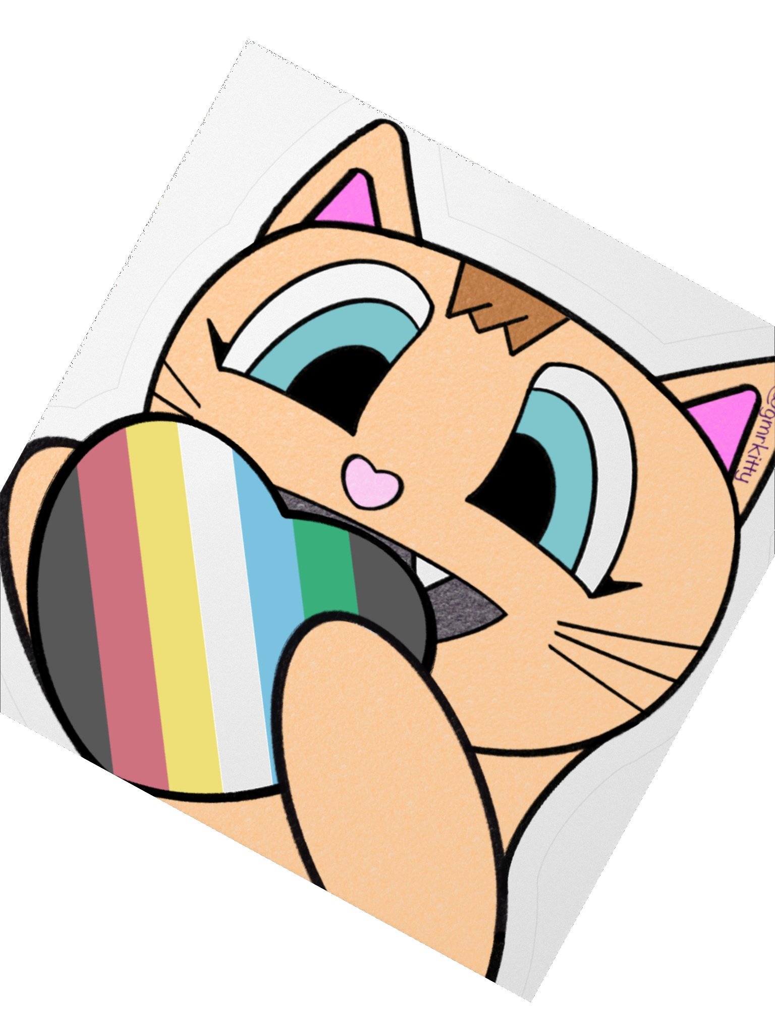 Disability Pride Kitty Sticker product image (4)
