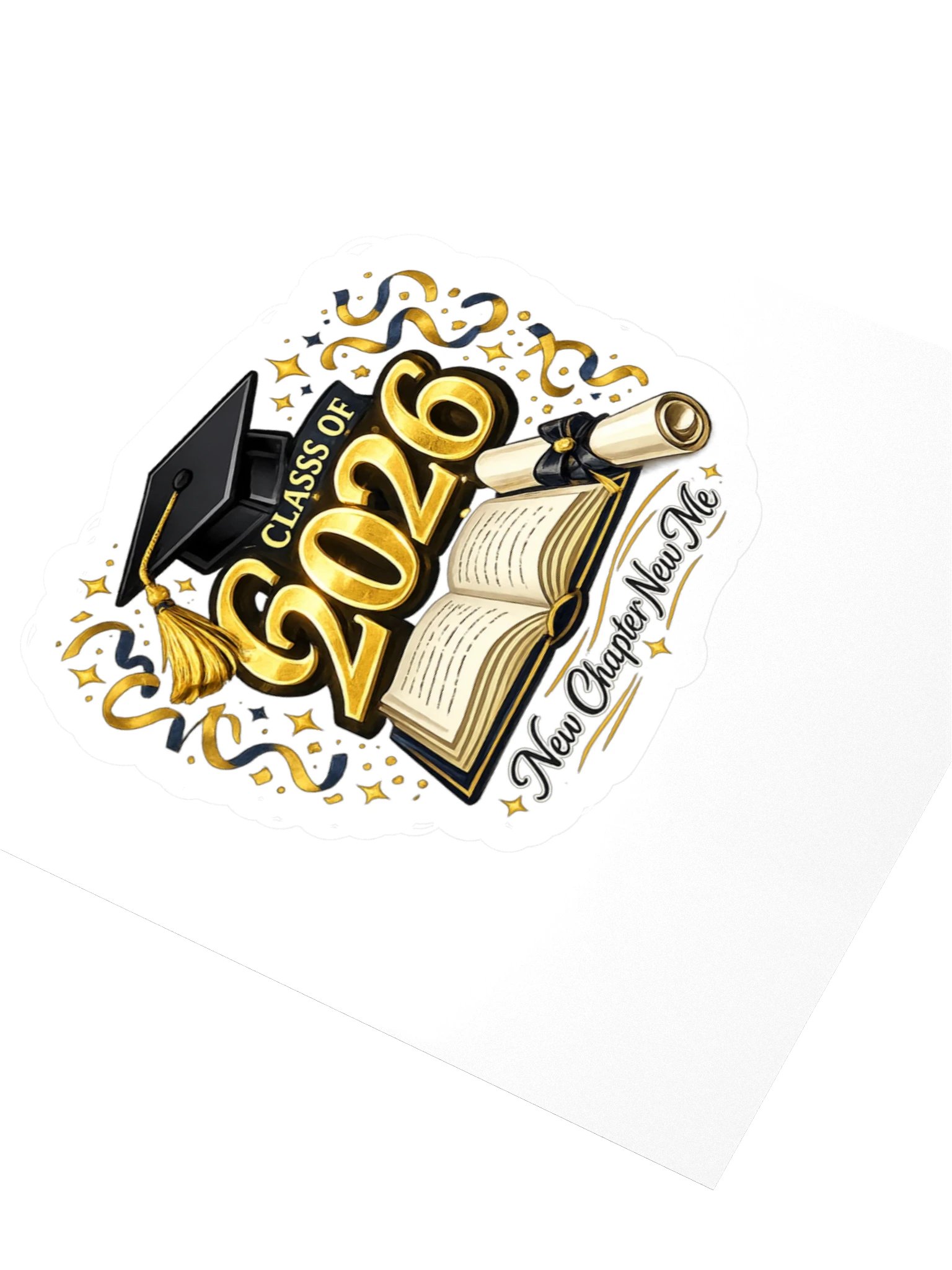 Class of 2026 New Chapter New Me - Kiss-Cut Sticker product image (3)