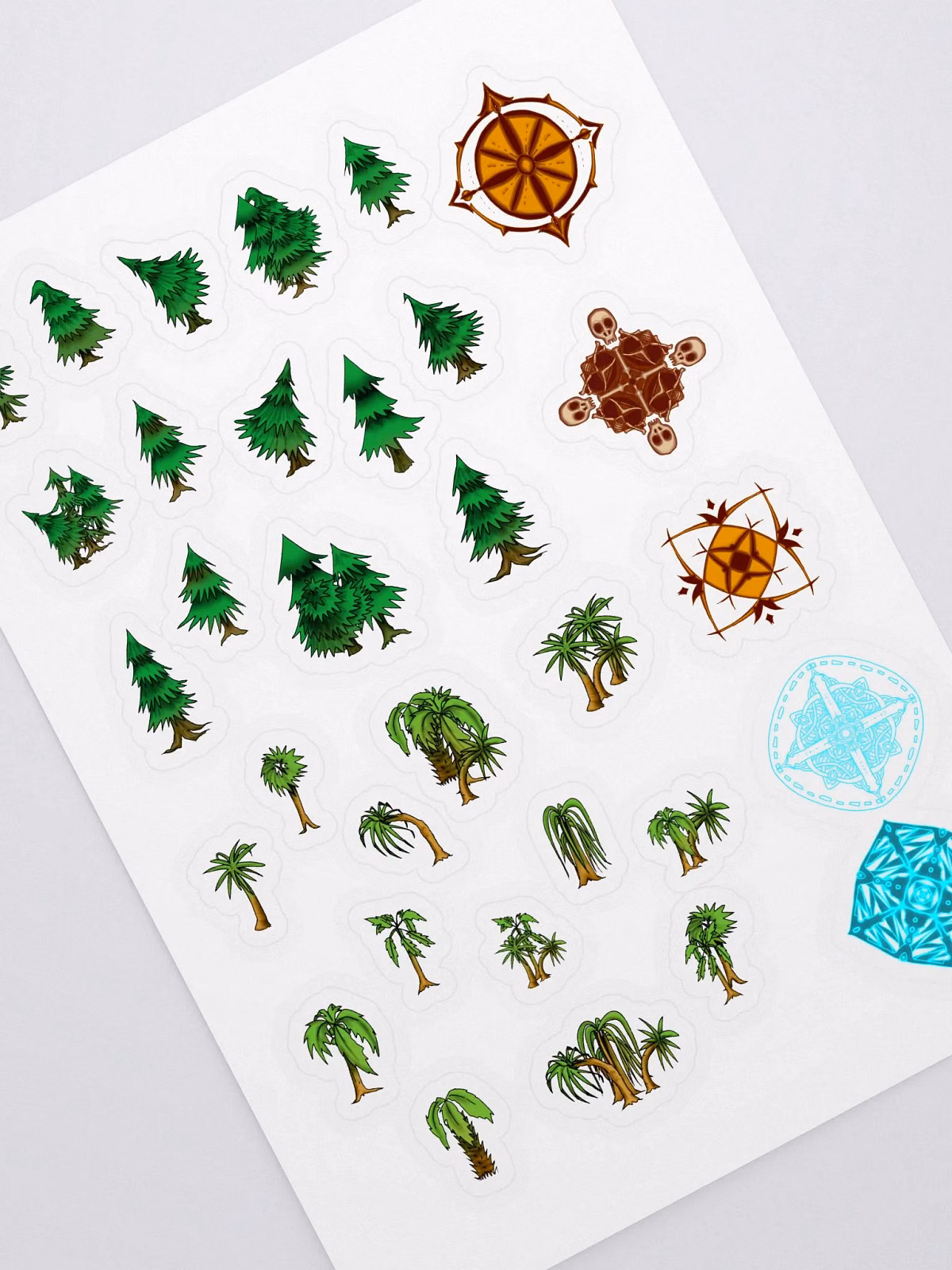 Flora and Compass Sticker Ensemble | Feed the Multiverse