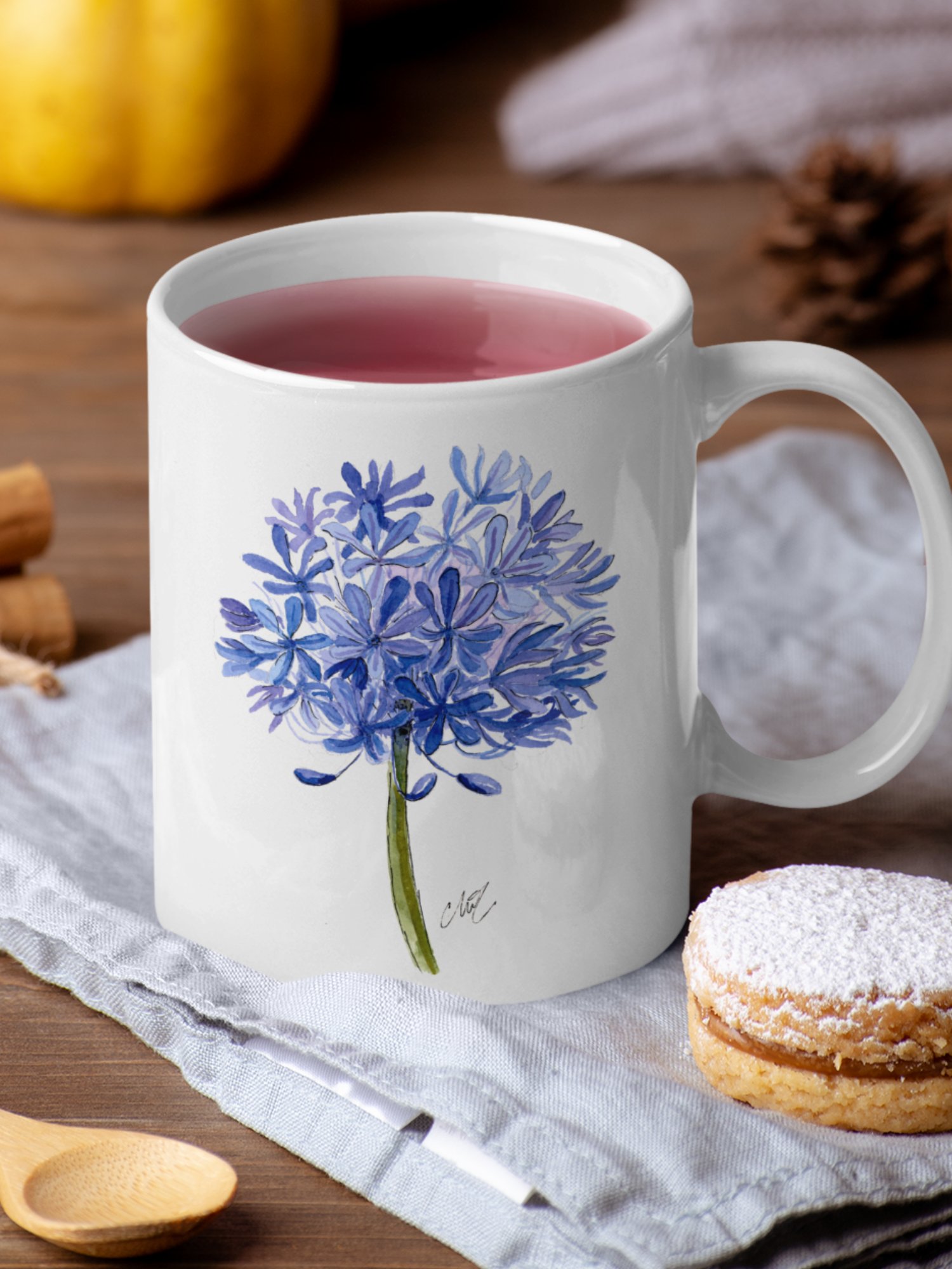 Blue Agapanthus Mug product image (19)