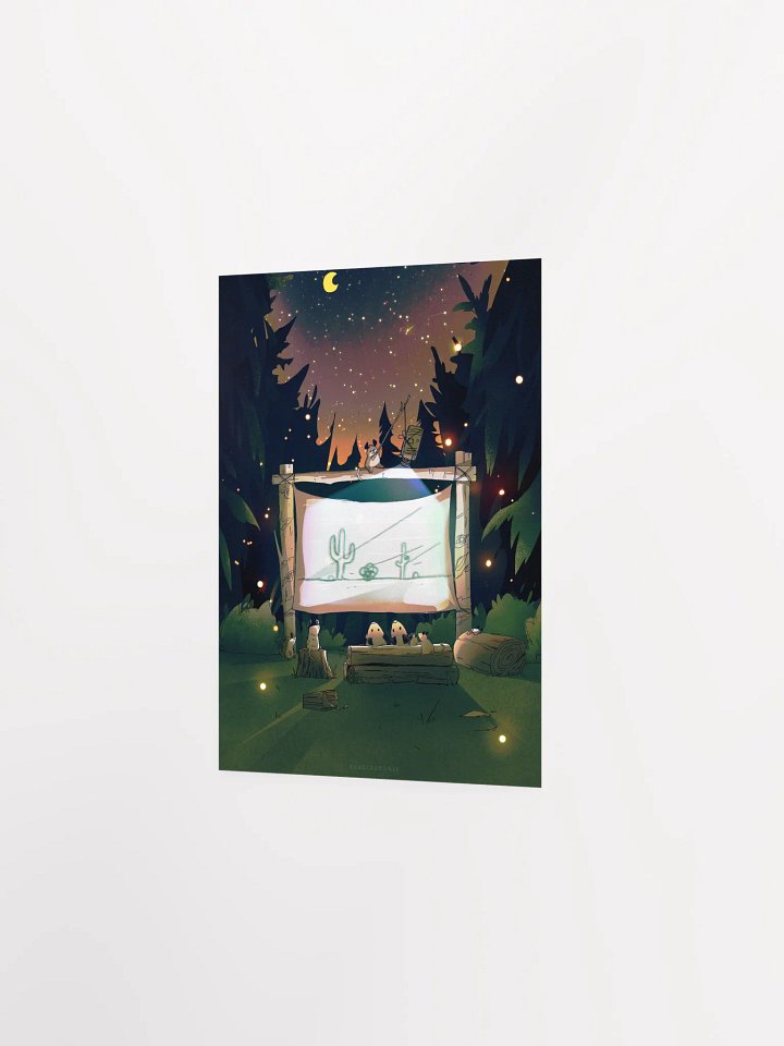 Movie Night Possums Print product image (2)