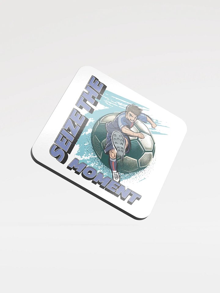 Seize The Moment Soccer Dynamic Cork Coaster product image (2)