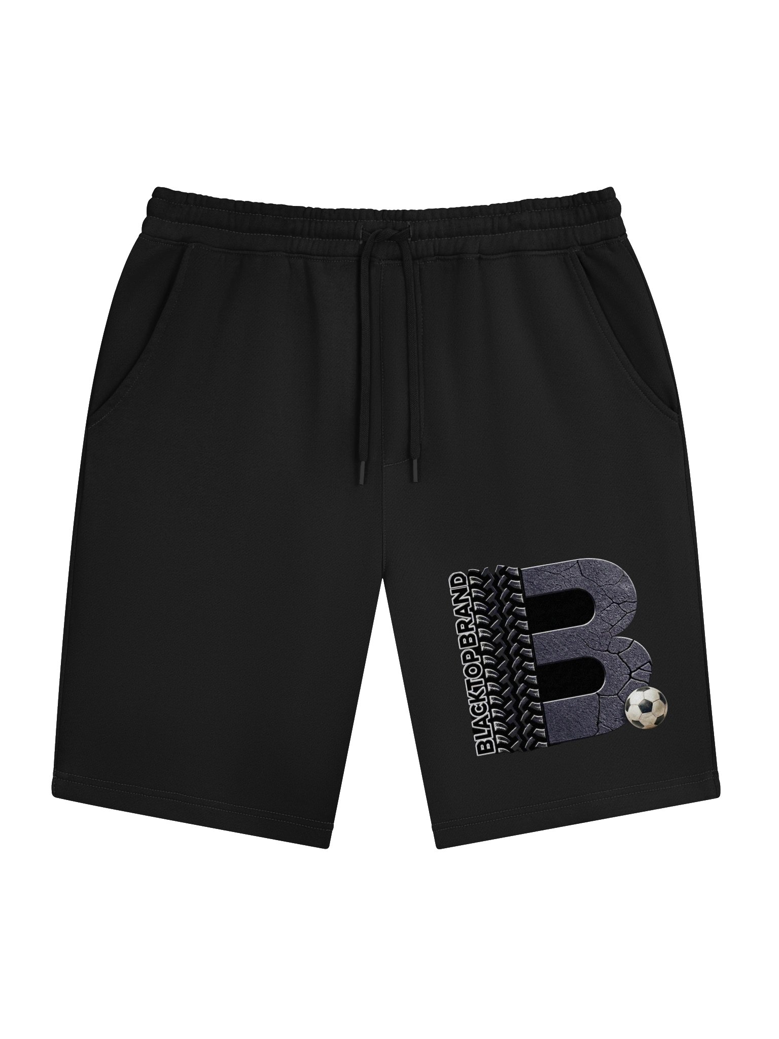 Blacktop Brand Soccer Logo Fleece Shorts product image (2)