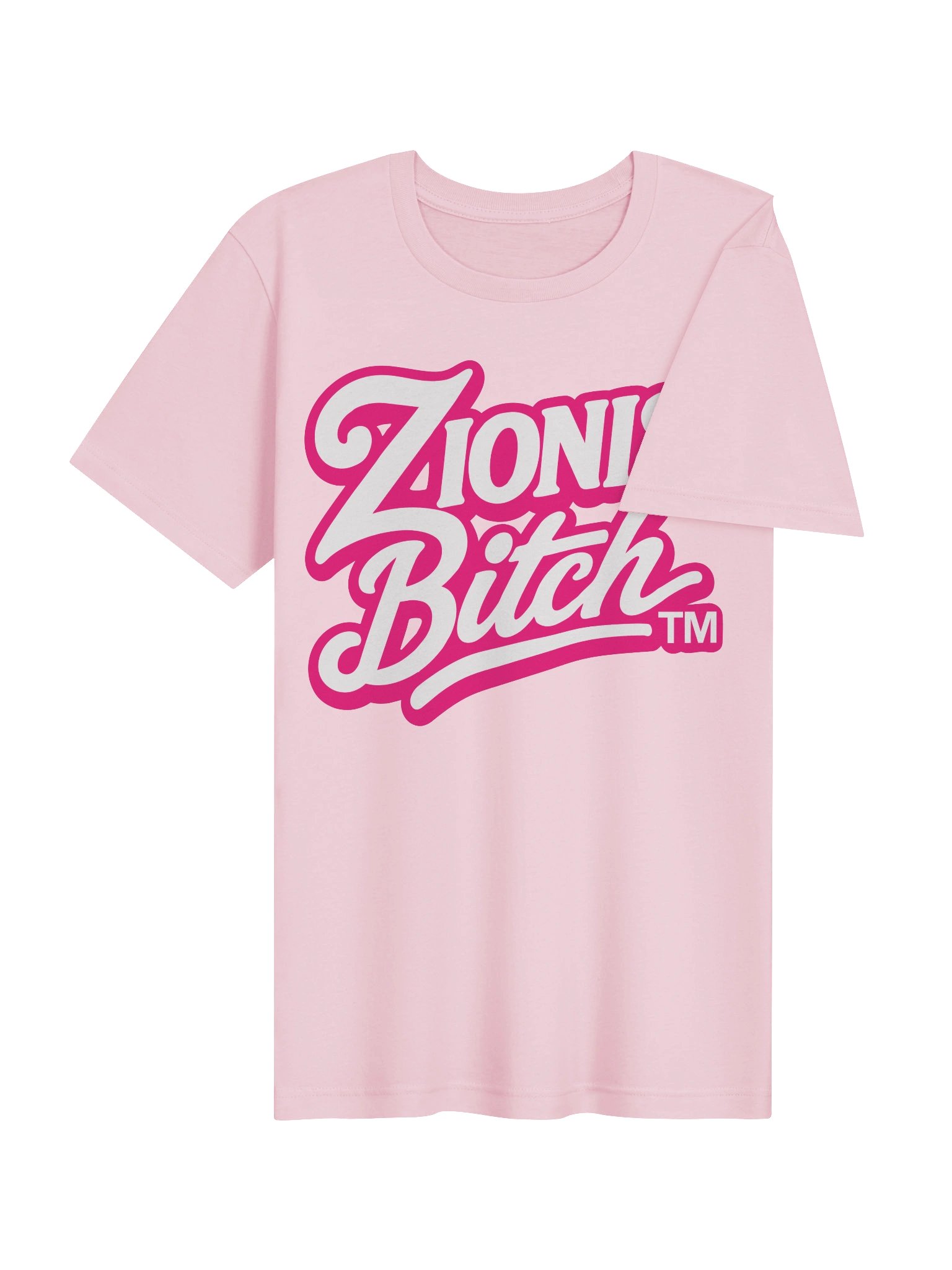 Zionist Bitch Script Tee (Pink) product image (4)