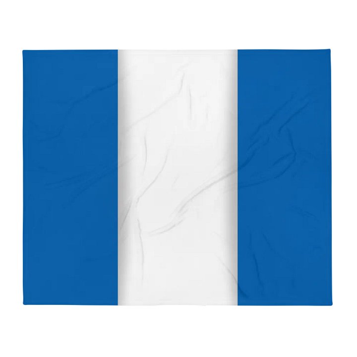 Blue White Blue Flag Colored Throw Blanket product image (2)
