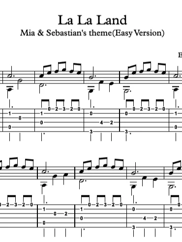 La La Land Easy Version product image (2)