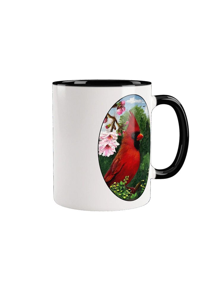 Cardinal With Pink Flowers Mug product image (2)