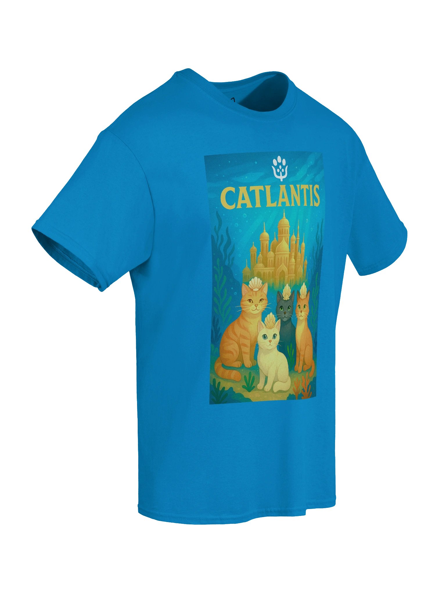 Catlantis Cat Parody Boxy Fit Unisex T-Shirt product image (20)