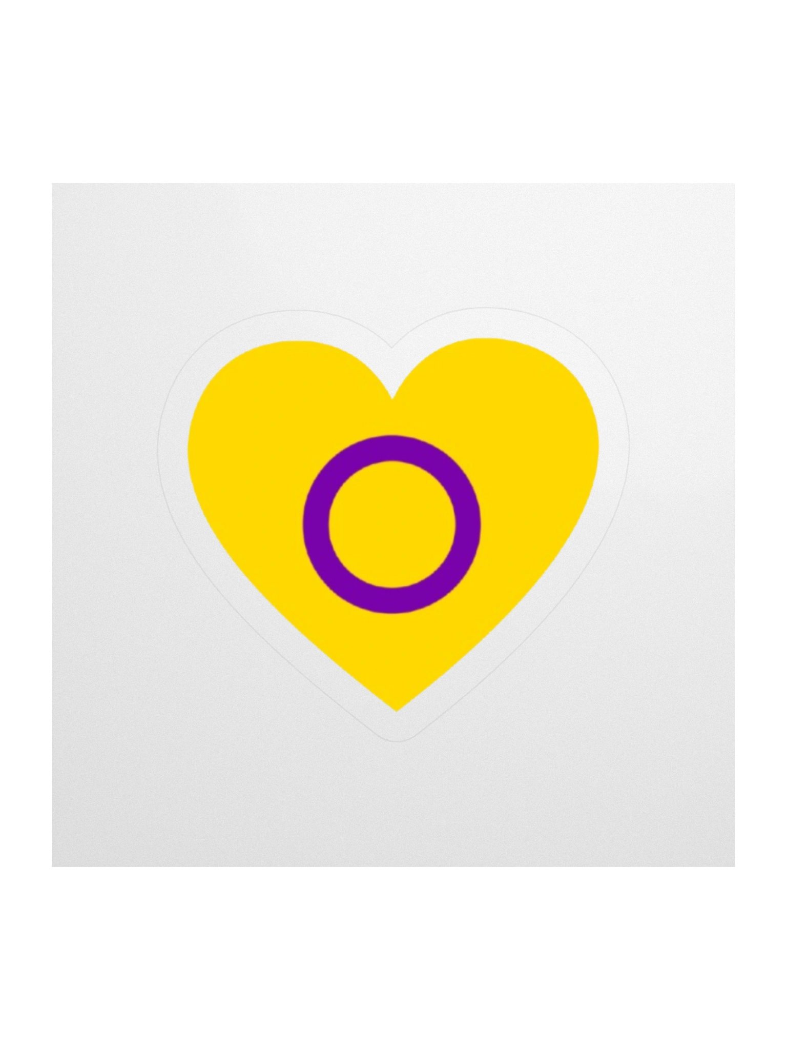 Intersex Heart Sticker product image (1)