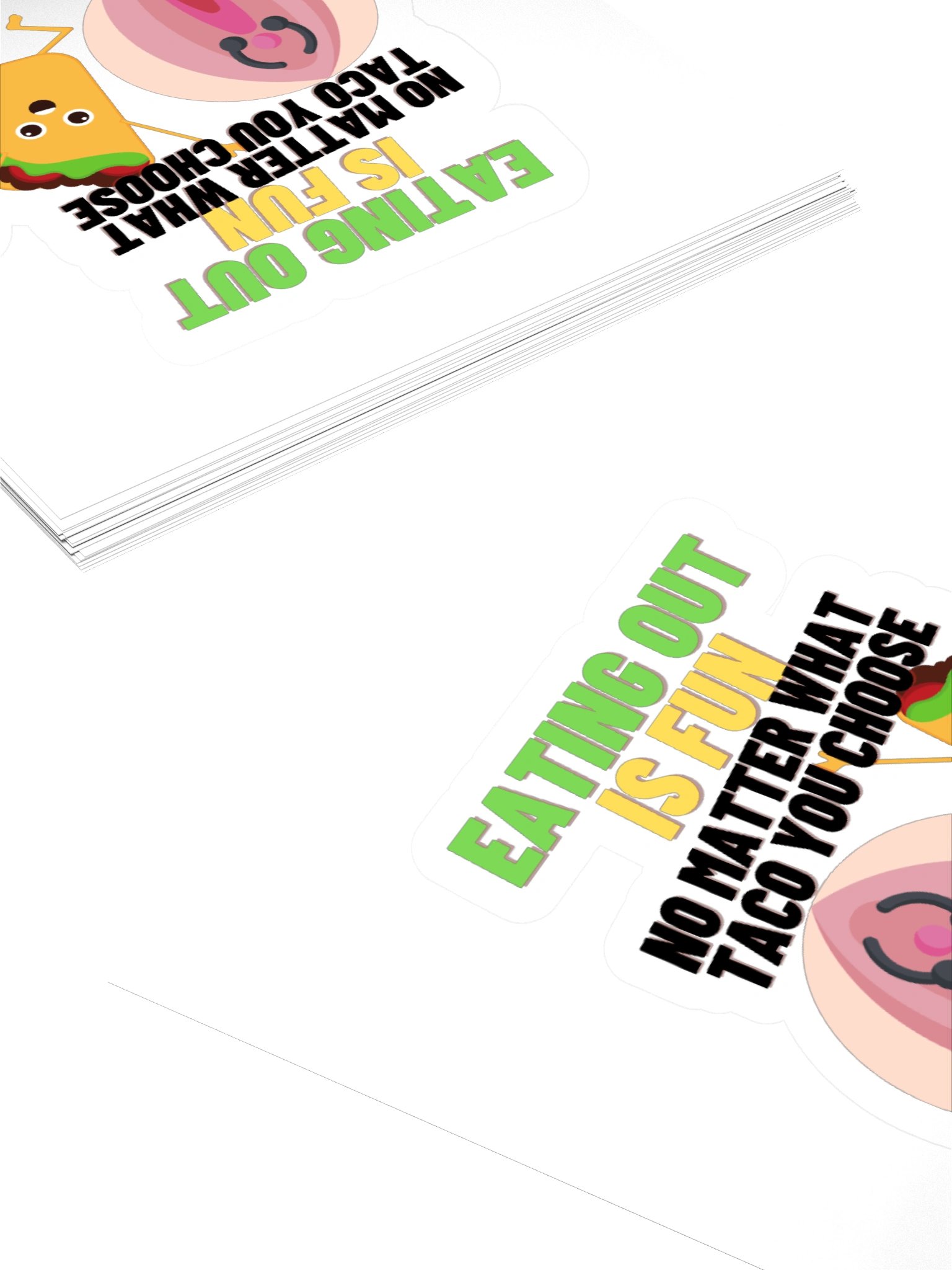 Eating Out Is Fun Kisscut Sticker product image (4)