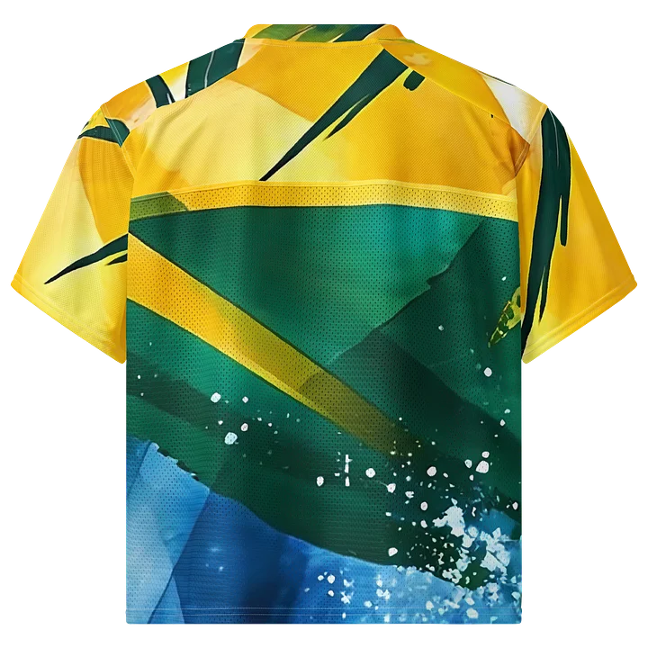 CaribbeanApples - St. Vincent and the Grenadines - SVG Abstract Diplomat Print | Boxy Breathable Football Jersey product image (2)