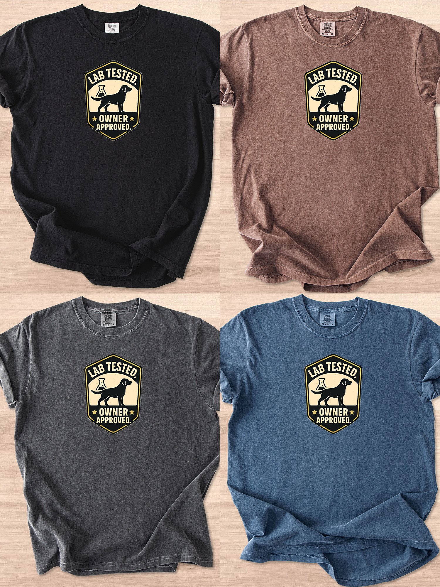 Lab Tested Owner Approved (Labrador Retriever) Tee product image (31)