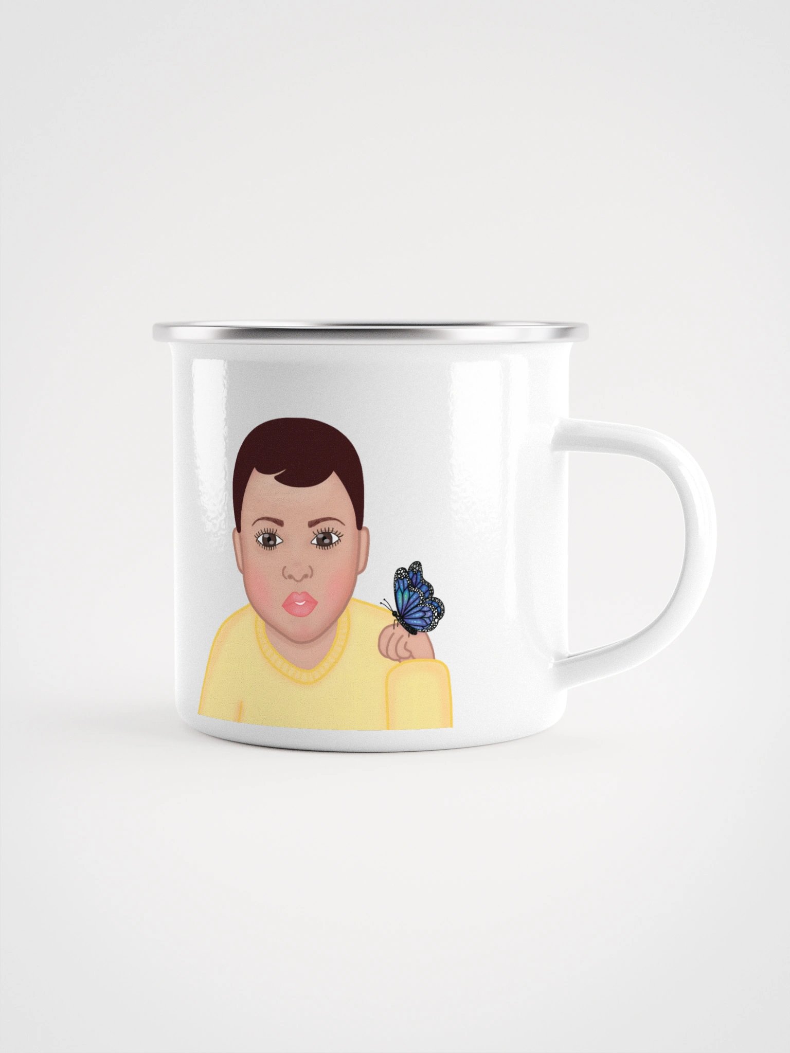 God's Little Butterfly Enamel Mug product image (1)