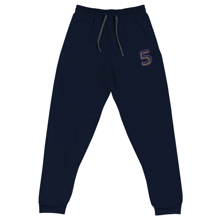 Navy Balloon 5 Embroidered Joggers (Unisex) product image (1)