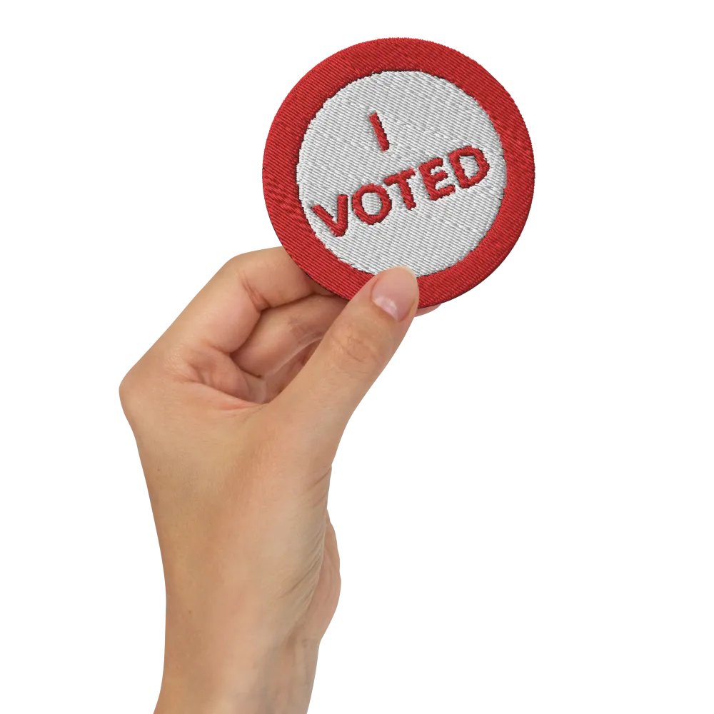 I Voted | Embroidered Patches by Allcolor product image (8)