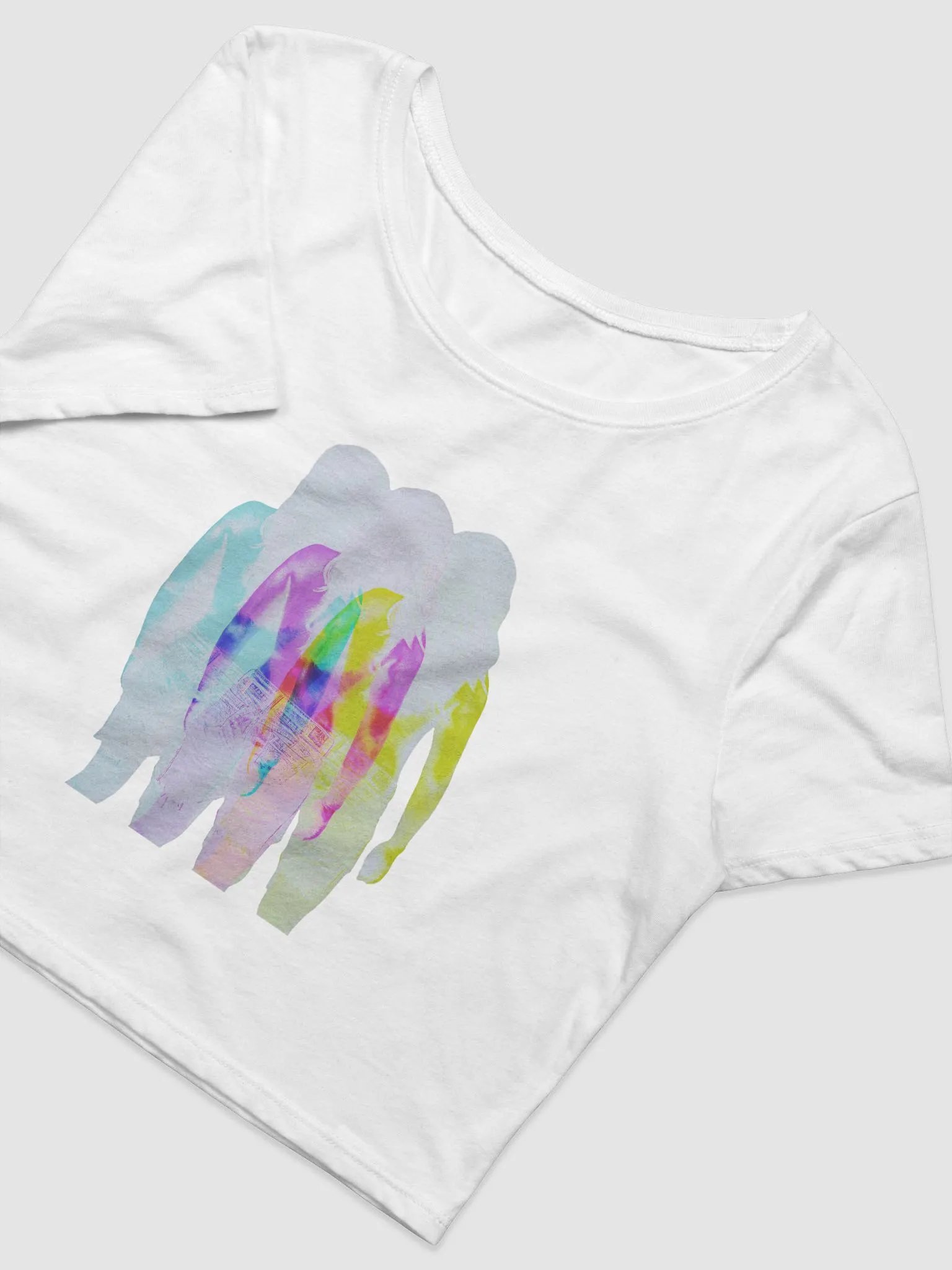 Tri-Figure Holographic Crop Tee product image (3)