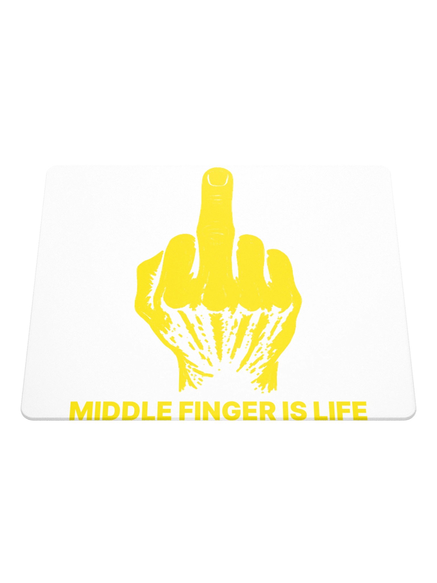 No ShopCo | Gaming Mouse Pad - Yellow on White product image (1)