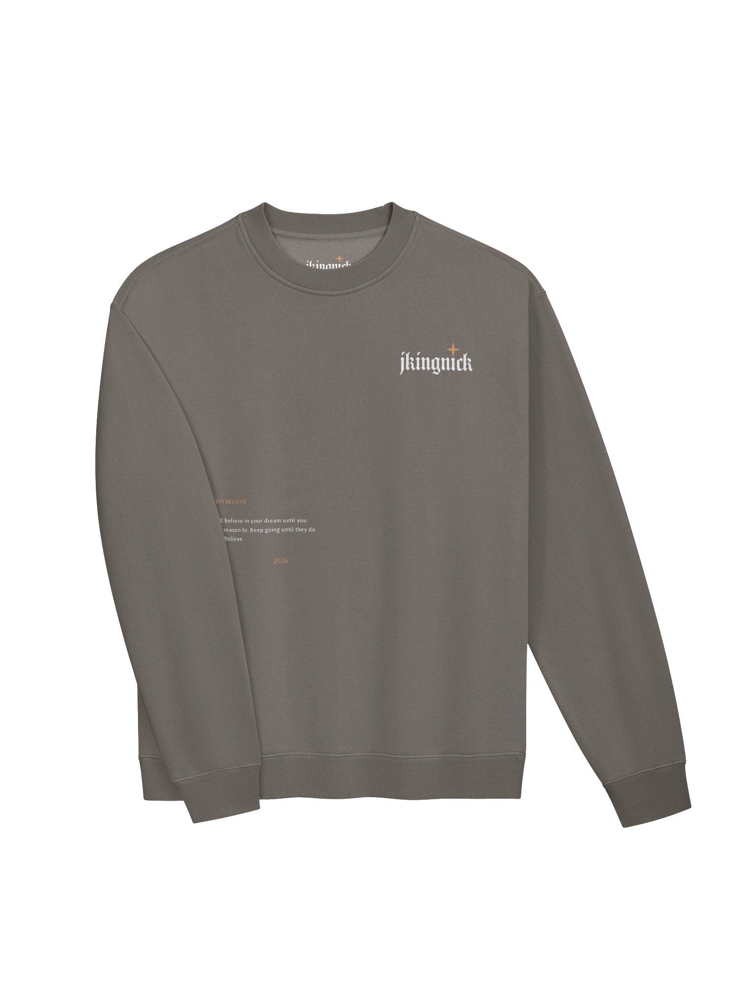 JKINGNICK STAR "MAKE THEM BELIEVE" CREWNECK product image (3)