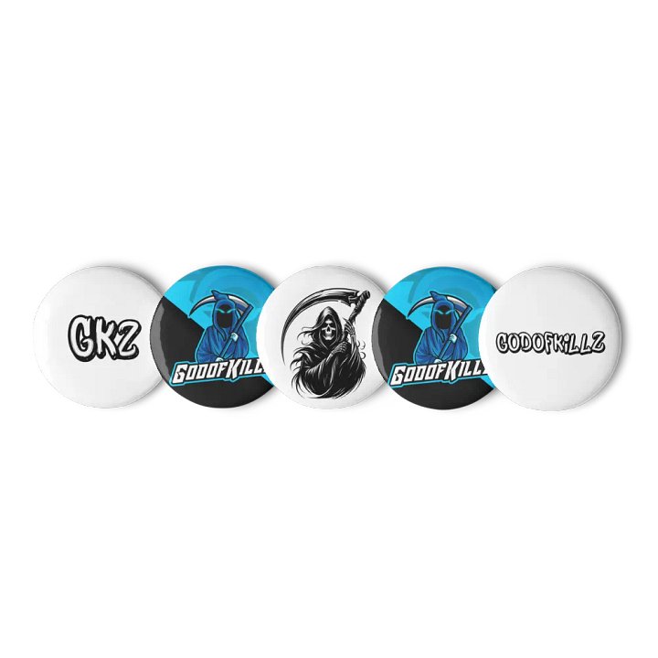 GodofKillz 5 pack 1.25″ pins product image (2)
