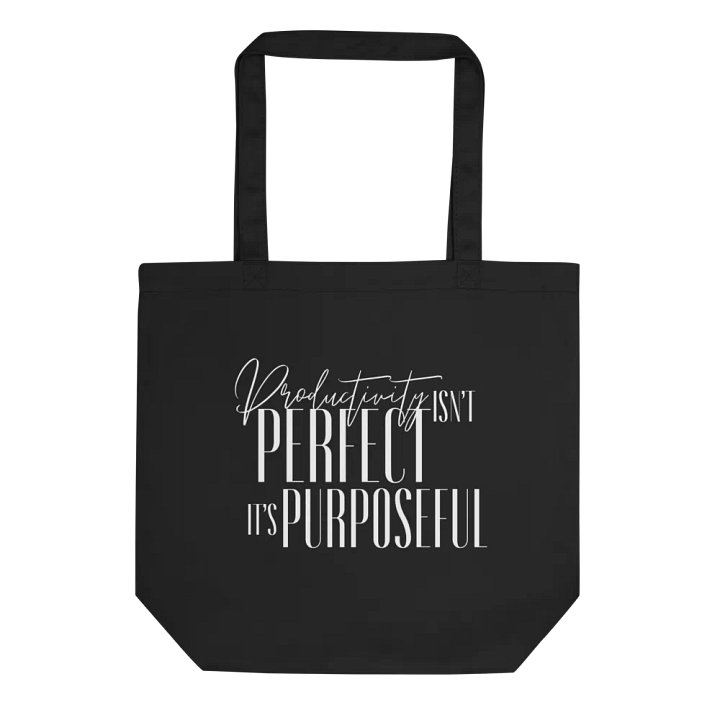 Productivity Isn't Perfect, It's Purposeful Tote Bag product image (1)