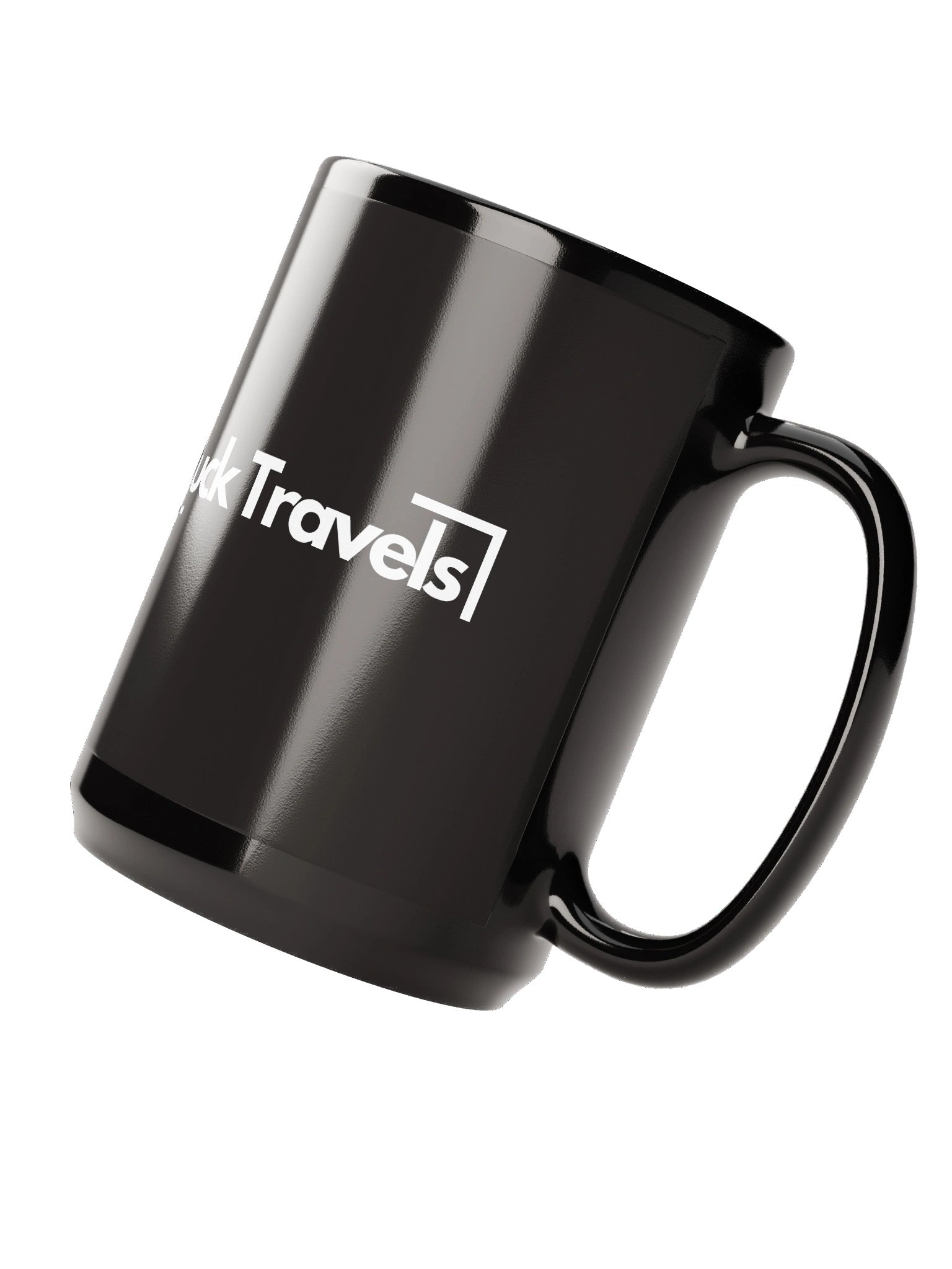 Duck Travels: 'Anyone want's a coffee?!' Black Glossy Mug product image (4)