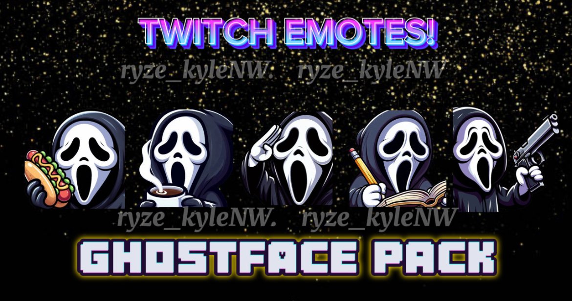 Twitch Emotes GHOSTFACE PACK product image (1)