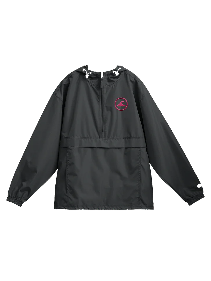 Embroidered Wave Rider Champion Packable Jacket (Flamingo) product image (1)
