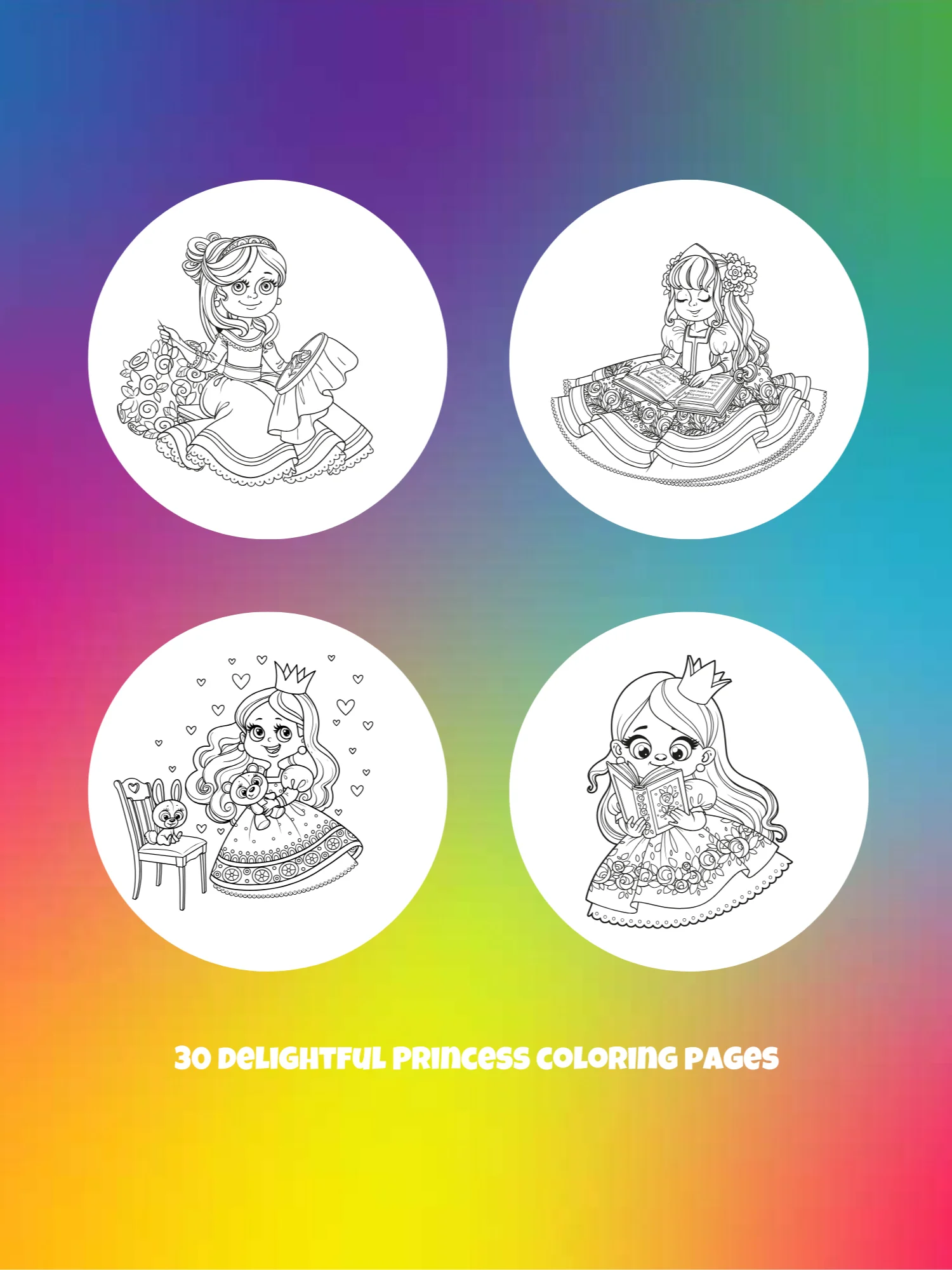 Princess Coloring Book product image (6)