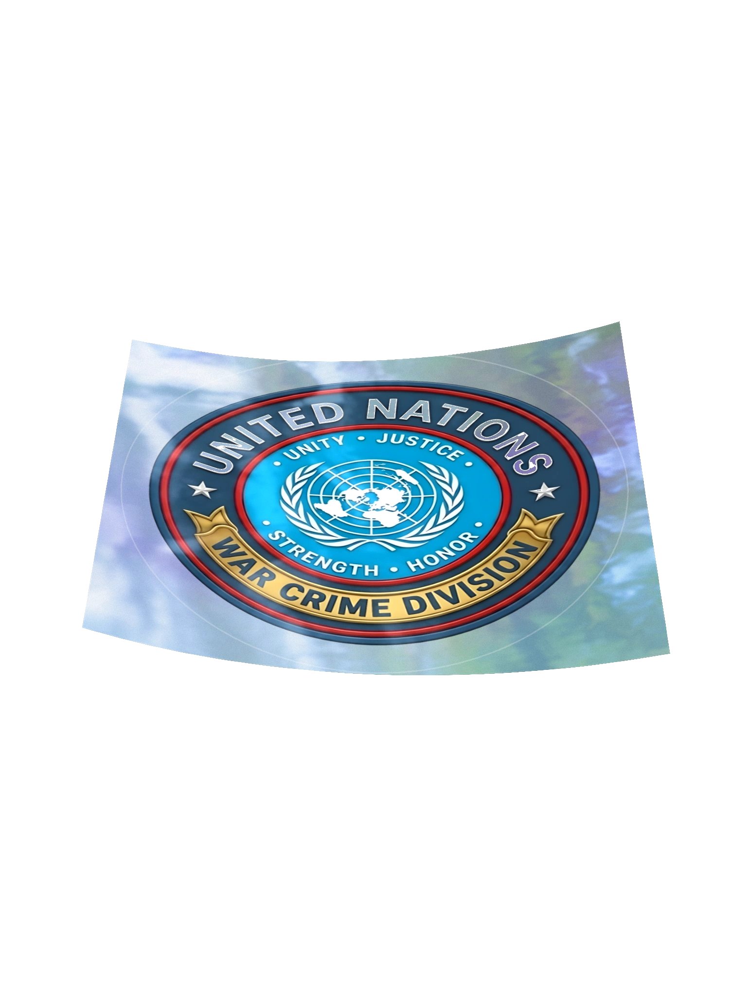 United Nations War Crime Division Holograhic Sticker product image (6)