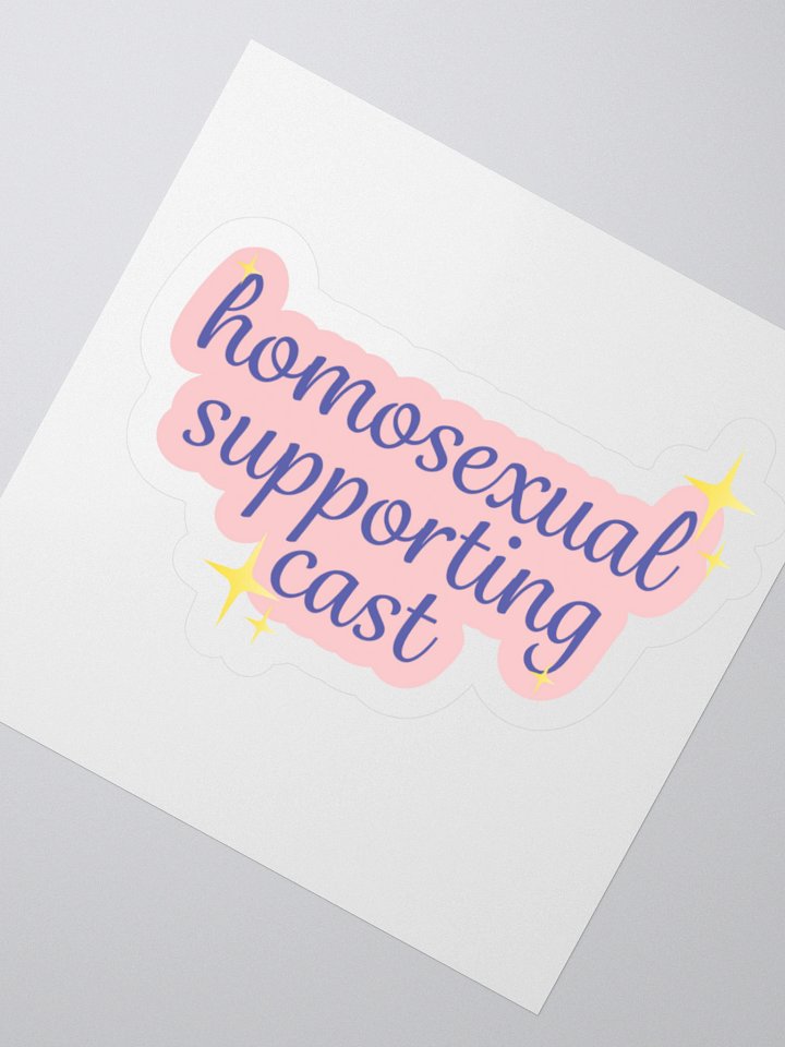 Homosexual Supporting Cast - Kiss Cut Sticker product image (4)