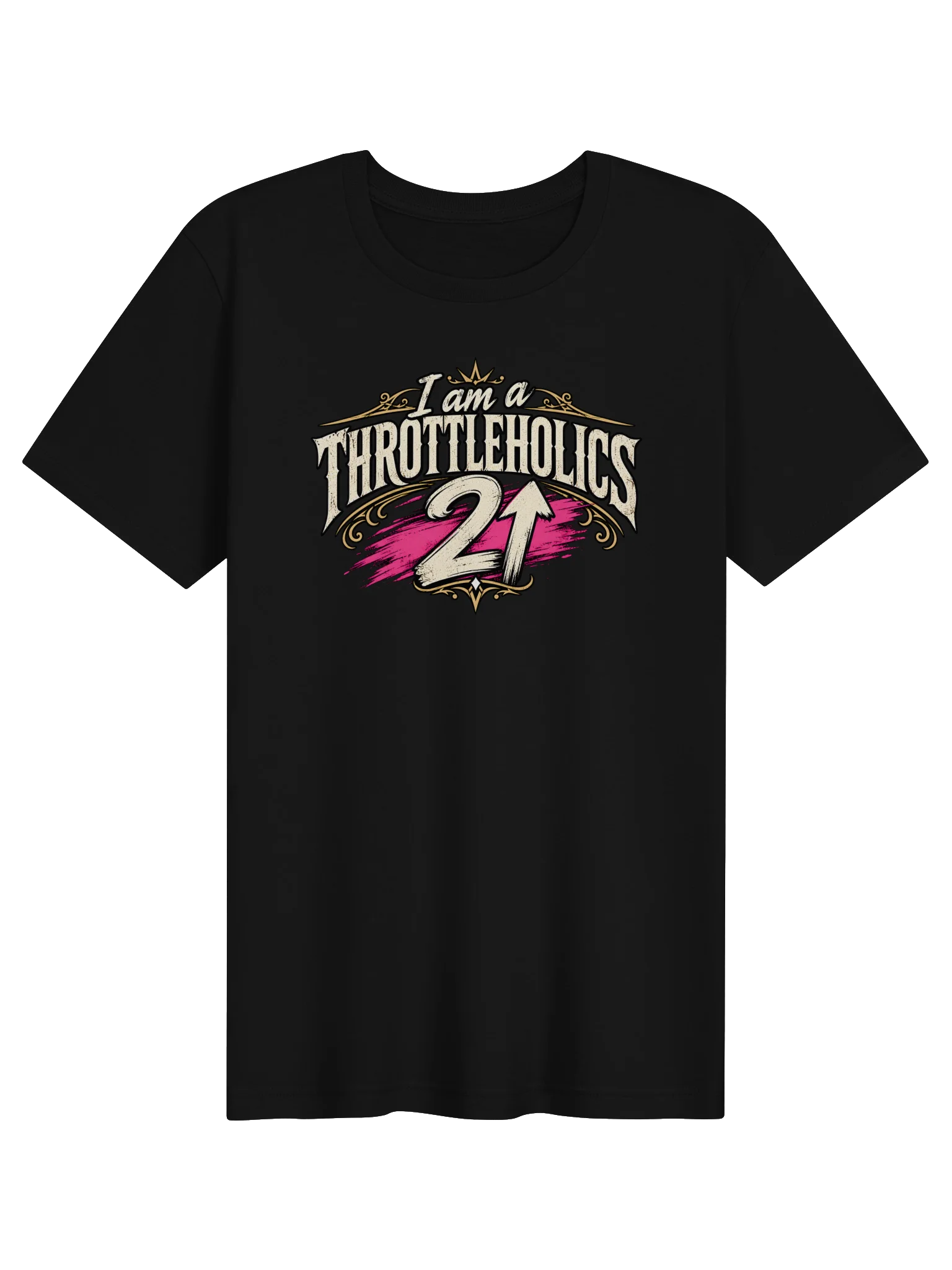 I Am a Throttleholics 2 Up | Vintage Motorcycle Passenger Tee product image (1)