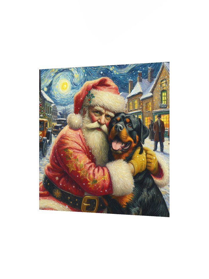 Rottweiler Santa's Festive Hug Poster product image (10)