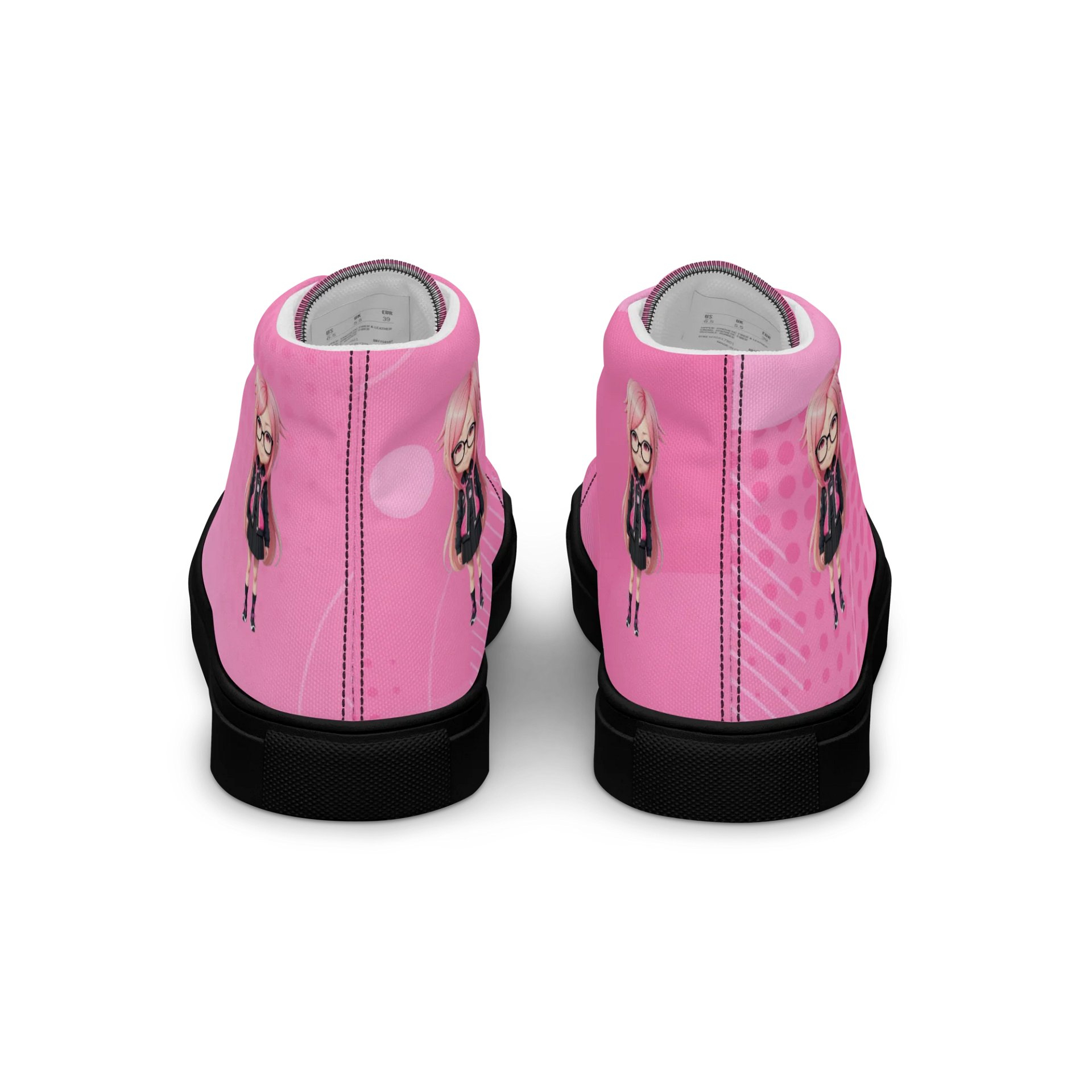 (PINK CHIBI) K Women's High Top Canvas Shoes product image (4)