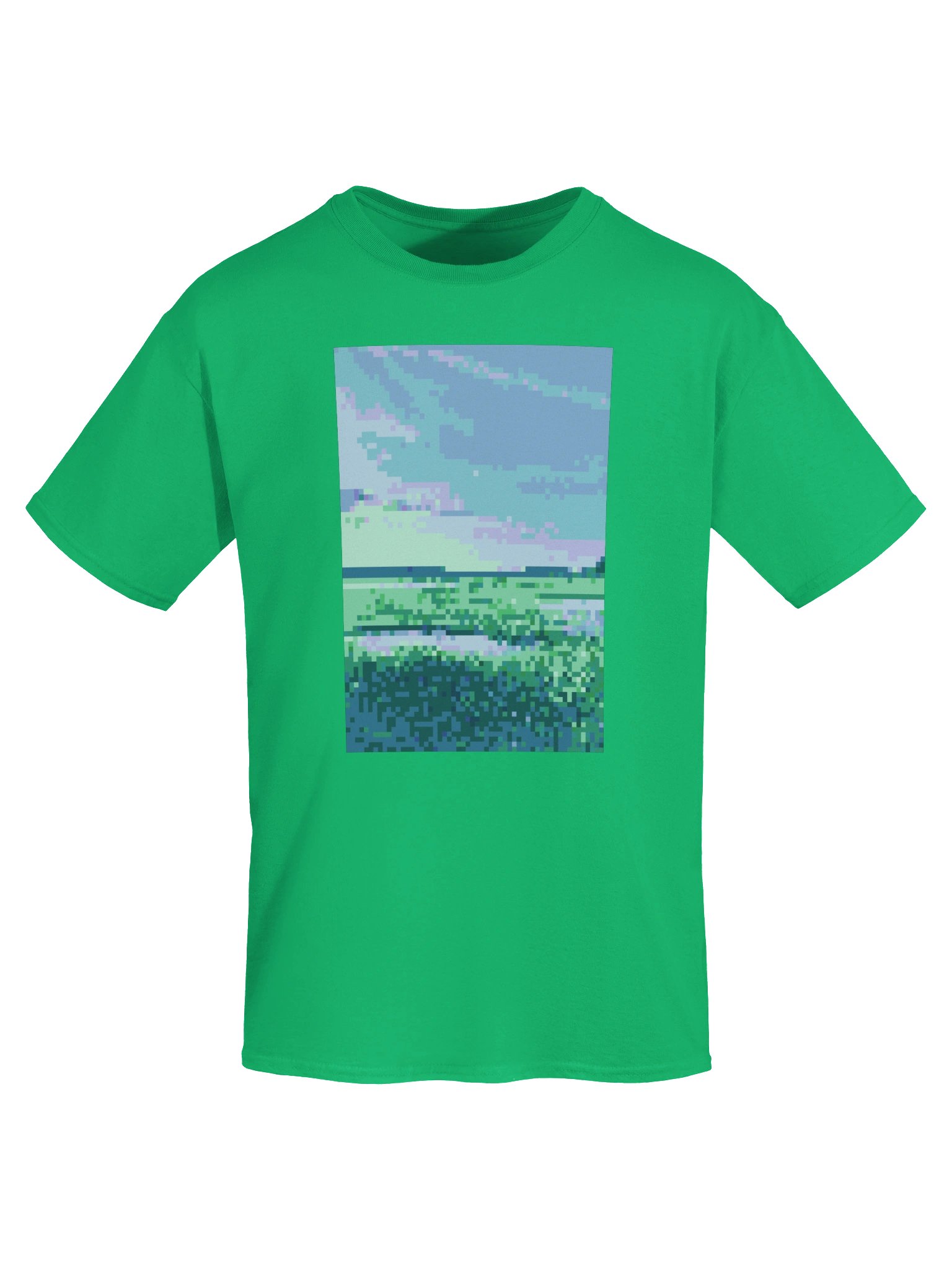 pixel vibrant marshlands graphic tee product image (5)